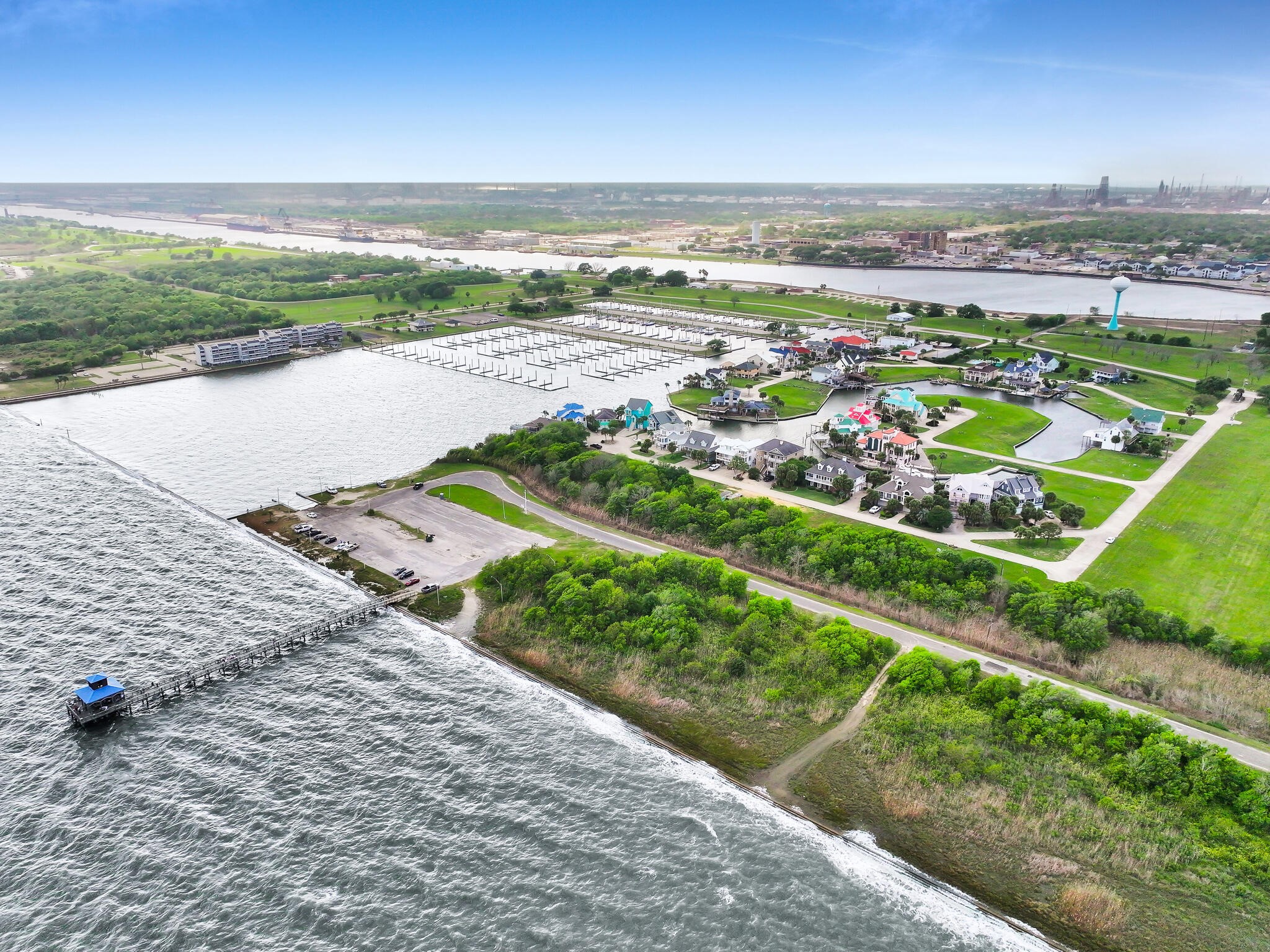 501 Southwind Port Arthur, TX 77640 - Photo 32 of 33 a view of a city and an ocean view