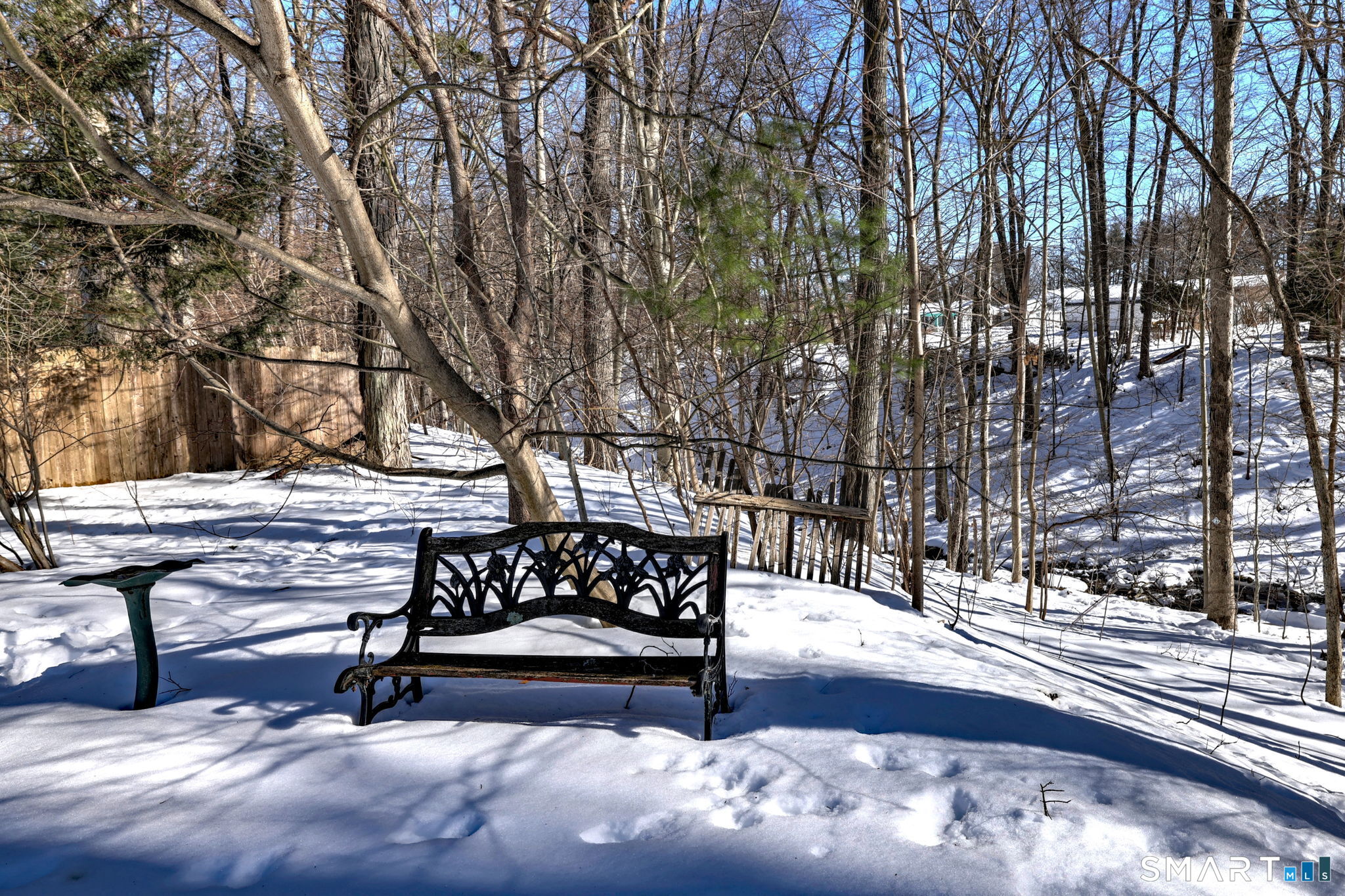 30 Crestview Terrace Wallingford, CT 06492 - Photo 30 of 32 a view of a bench in a backyard