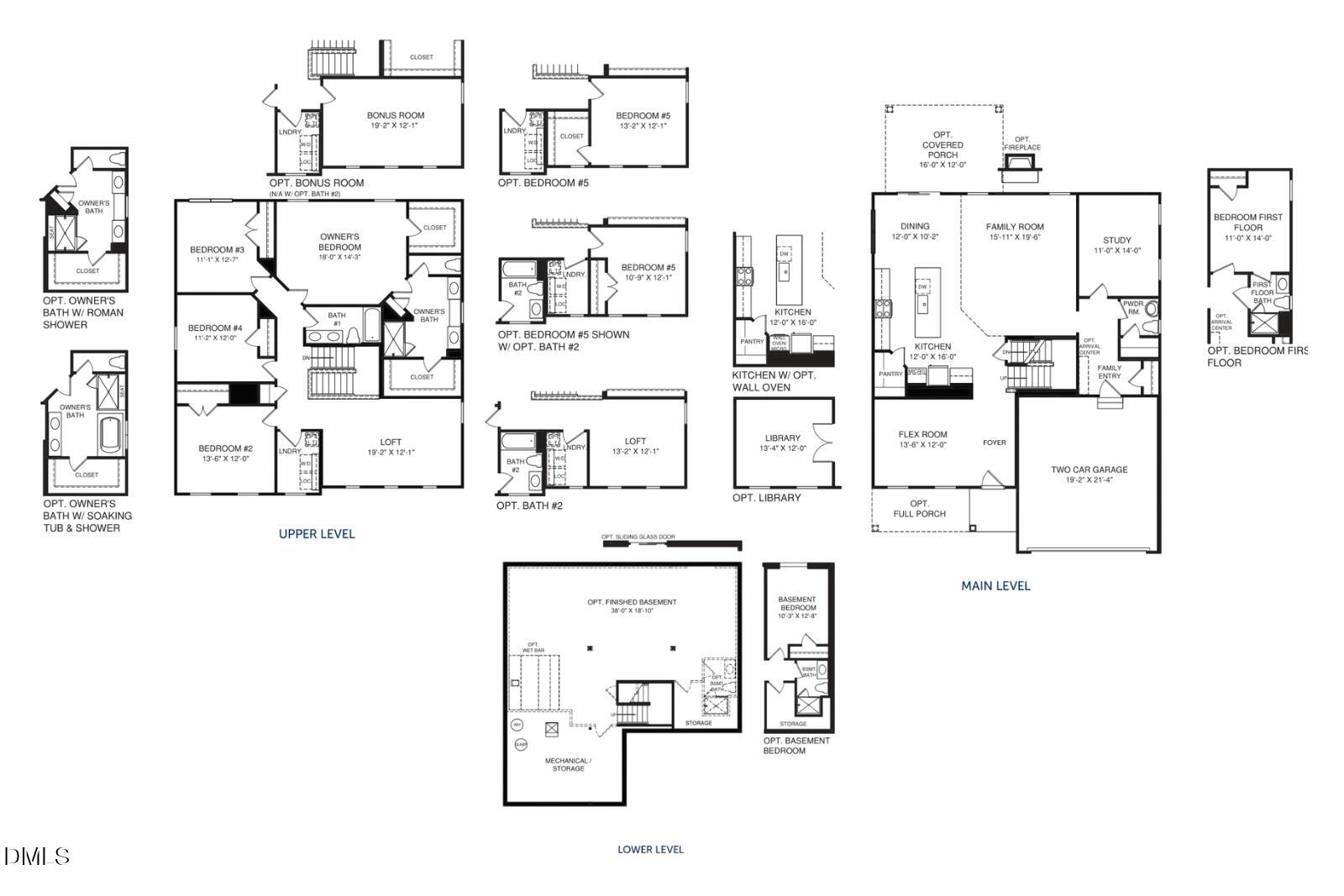 929 Walker Rdg Way Willow Spring, NC 27592 - Photo 27 of 28 Lehigh Basement Floorplan