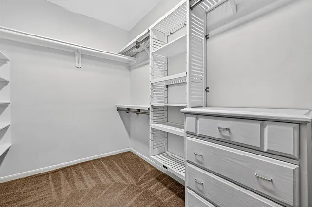 a close view of closet