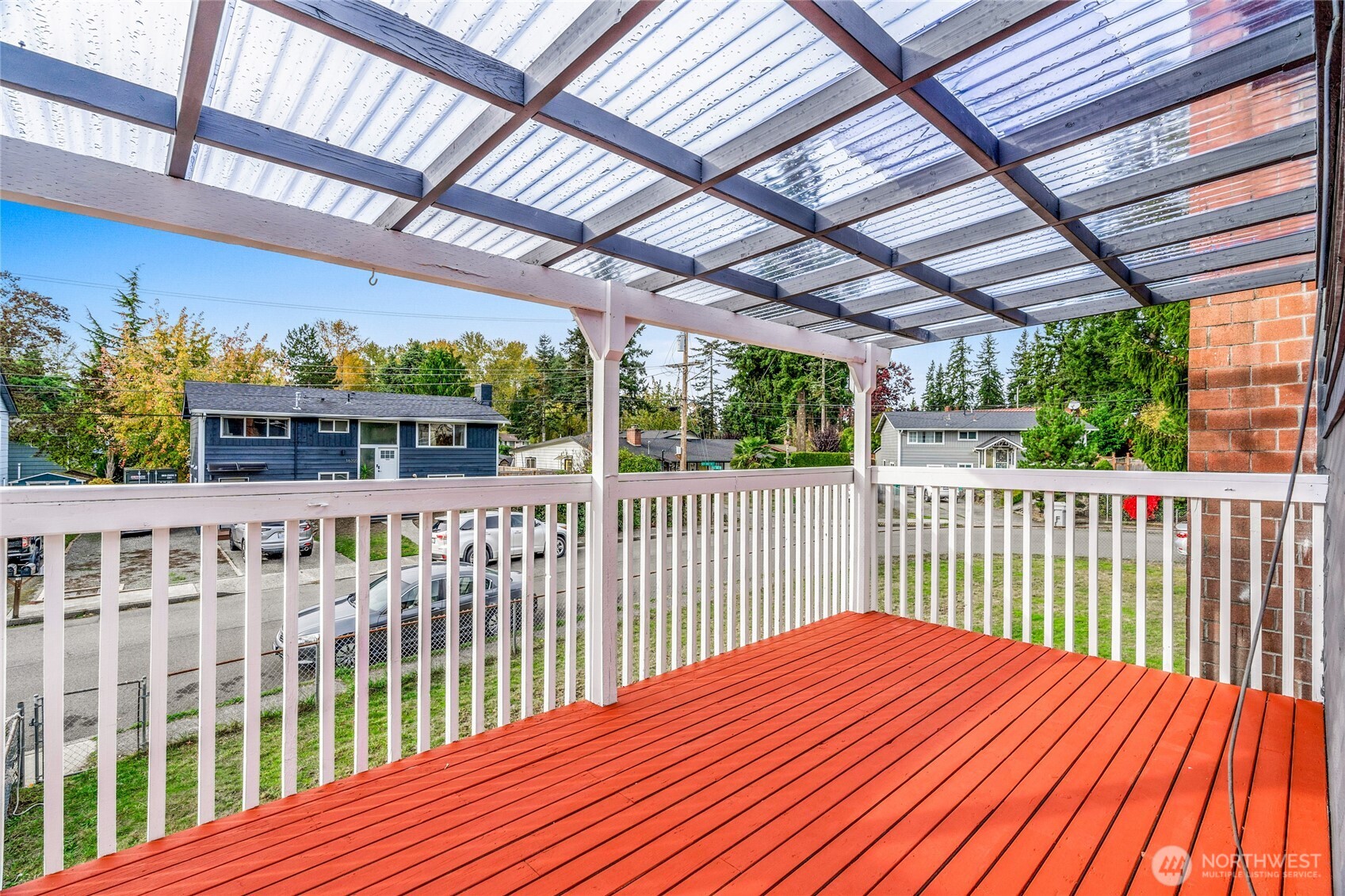 12703 Southeast 163rd Street Renton, WA 98058 - Photo 19 of 21 a view of a wooden deck