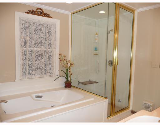 217 Dilworth Road Bell Acres, PA 15143 - Photo 12 of 17 Master Bath/Spa. The jet-spray cast iron tub is enclosed in corian, & the steam shower has two walls of corian, two of glass and a teak, fold-down seat.