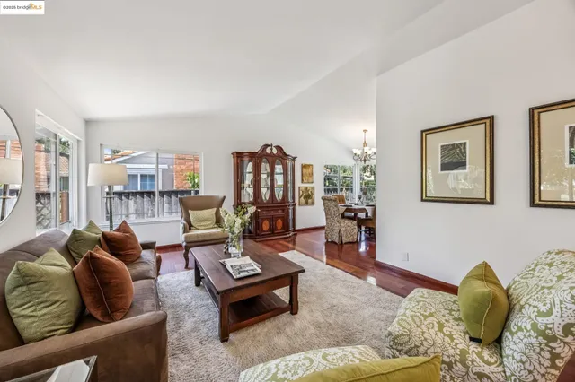 a living room with furniture and a couch