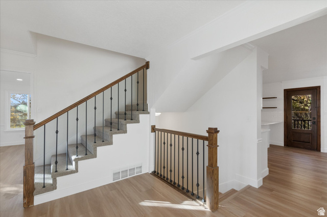 2078 Spring Oaks Drive Springville, UT 84663 - Photo 11 of 40 Stairs featuring wood finished floors and baseboards
