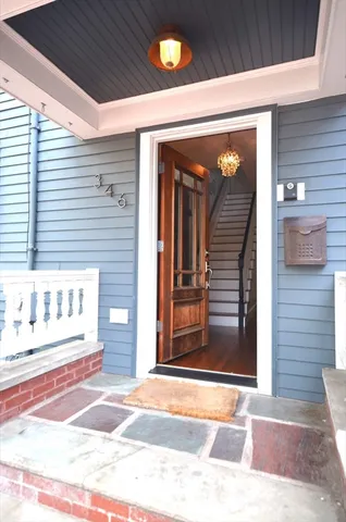 a view of a entryway door of the house