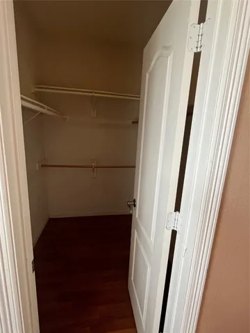 a close view of closet