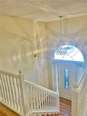 a view of entryway with a front door