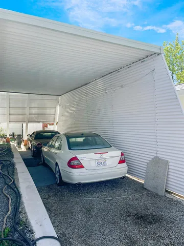 a car parked in the room