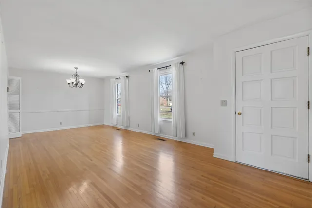 wooden floor in an empty room