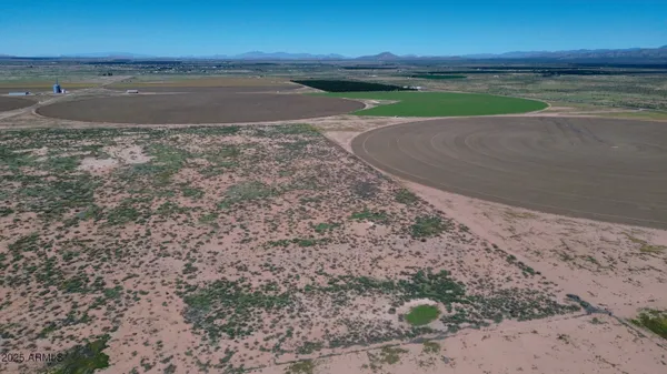 a view of a lake with beach and large trees