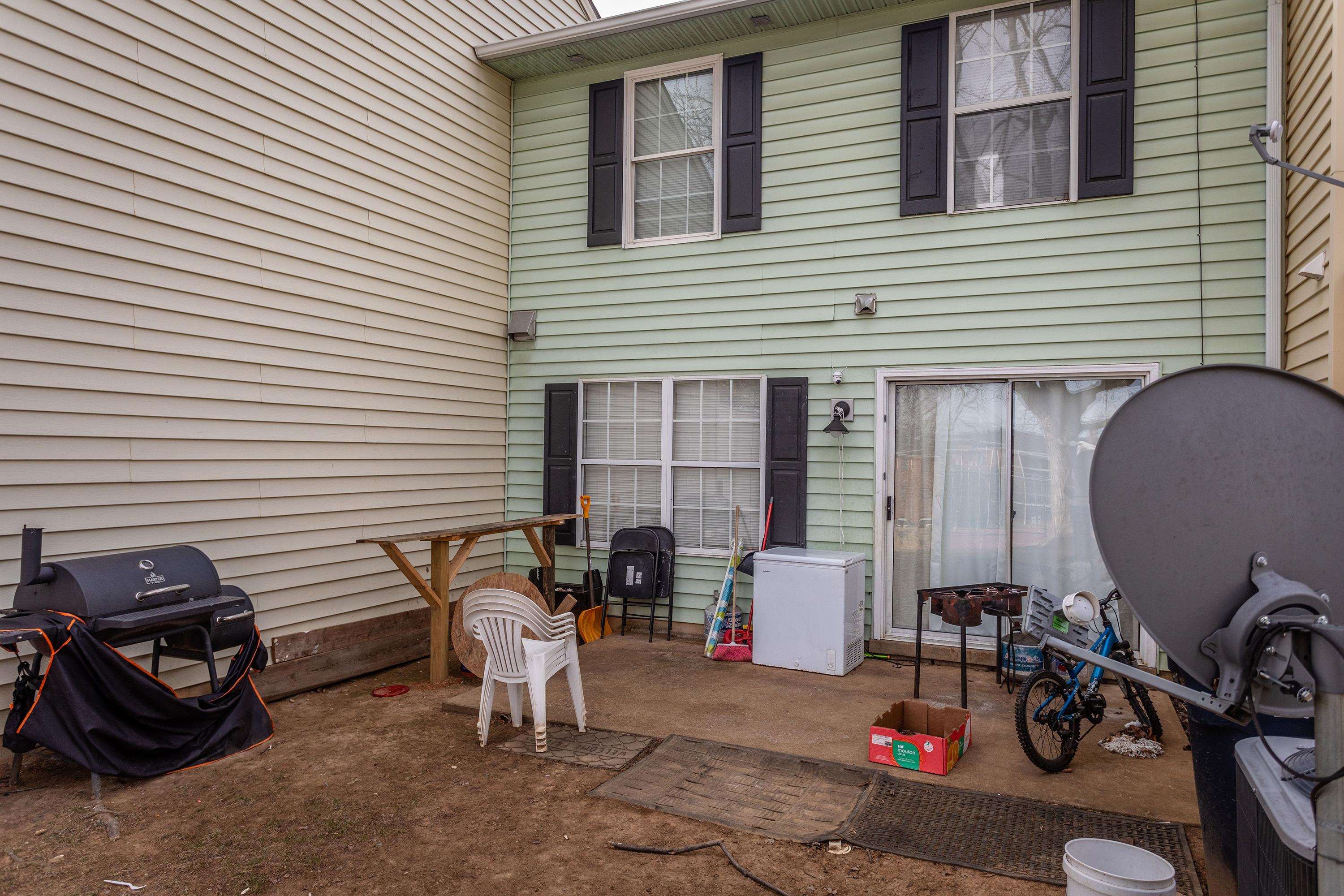 1211 Old Furnace Road Harrisonburg, VA 22802 - Photo 48 of 55 The back patio space offers plenty of space for a grill and table and chairs set for entertaining family and friends. This space also backs up to a large greenspace and basketball court for added privacy.