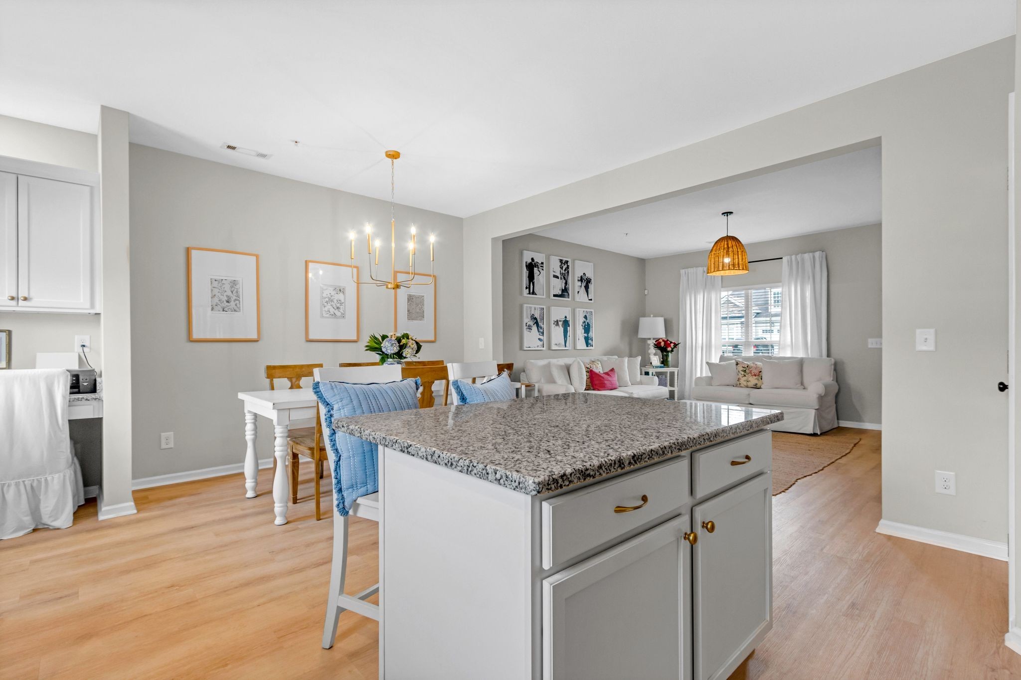 307 Oldbury Lane Spring Hill, TN 37174 - Photo 10 of 23 a view of a kitchen area with furniture and wooden floor