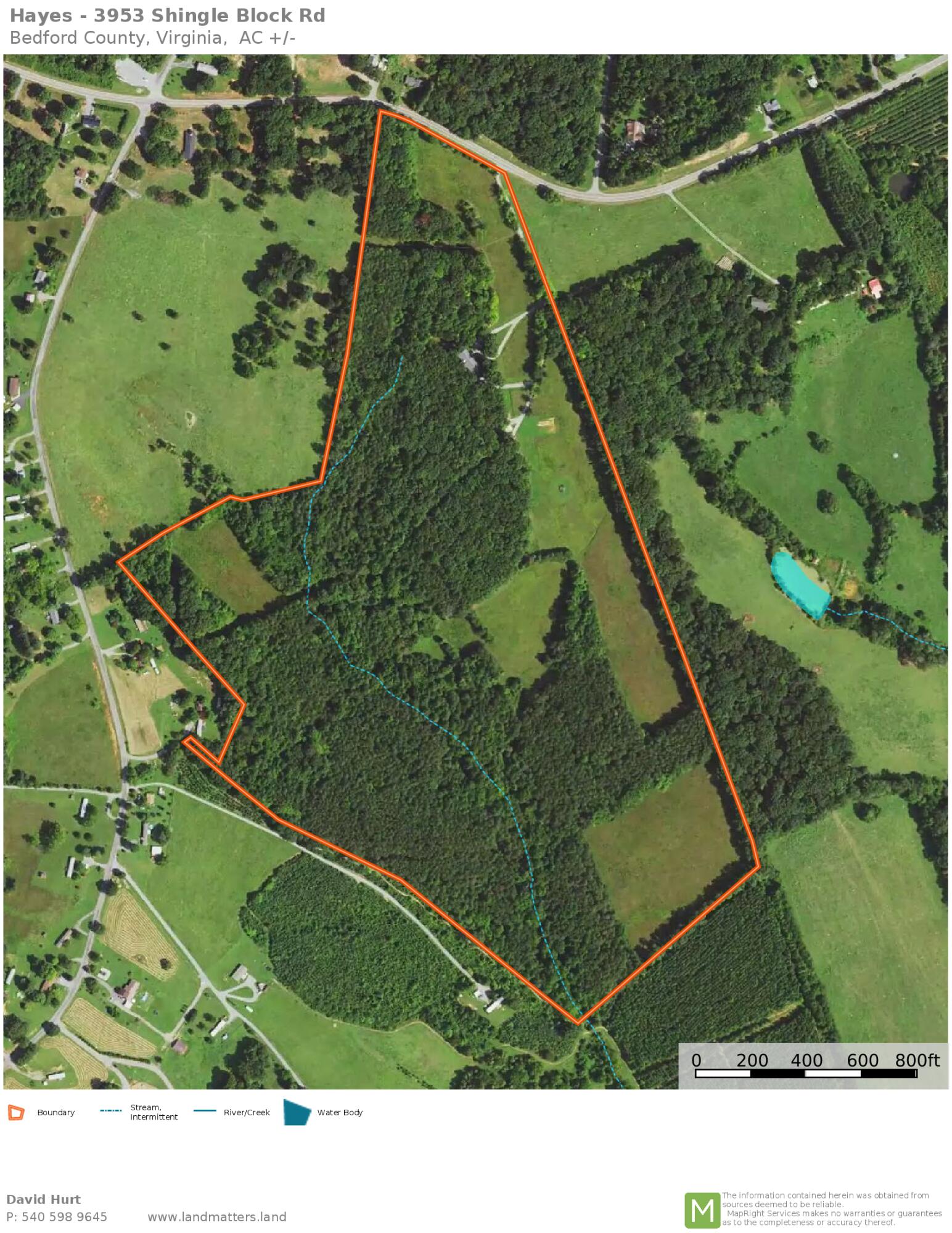 3953 Shingle Block Road Bedford, VA 24523 - Photo 76 of 80 Map- Summer Aerial