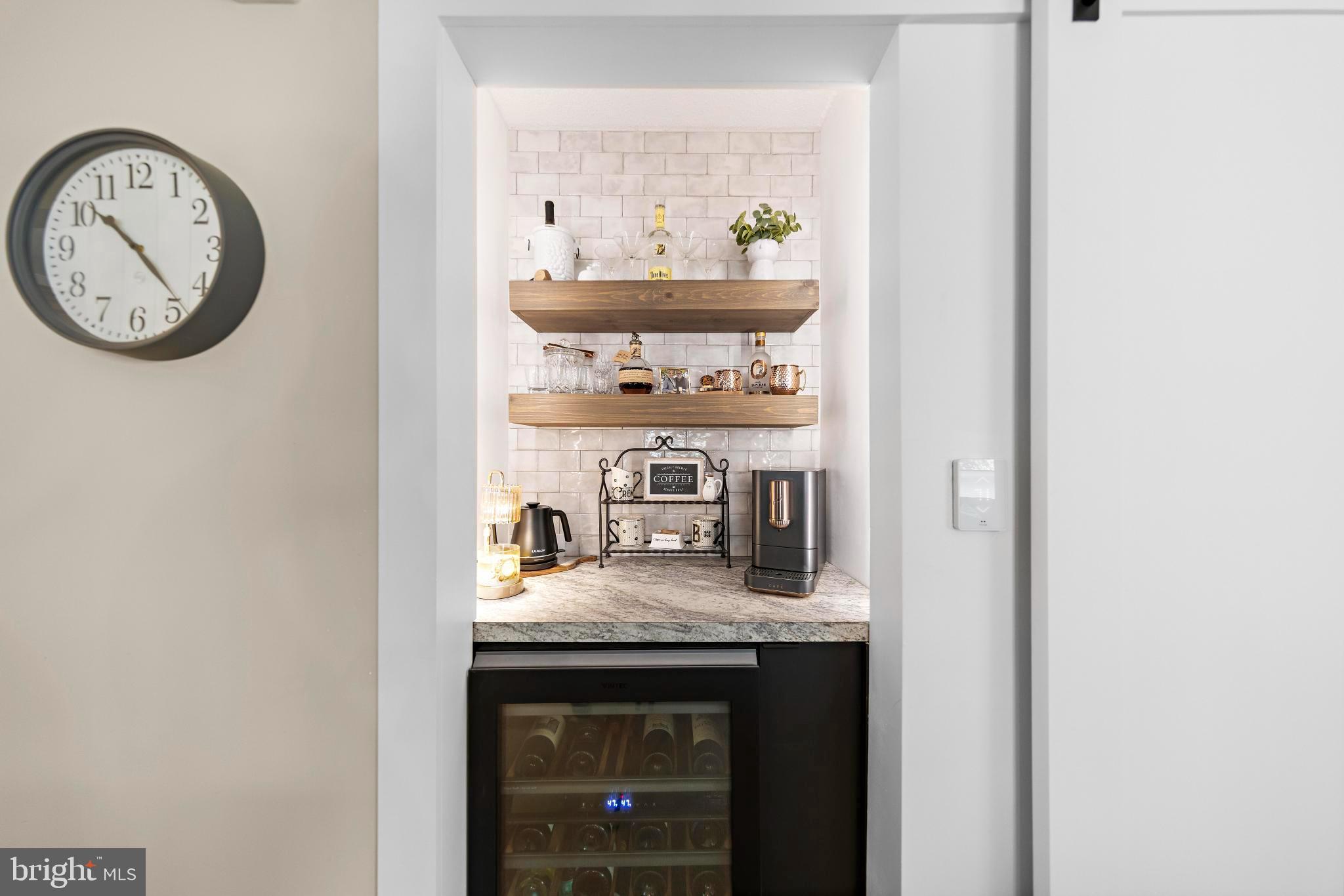 12 A Walnut Road Manahawkin, NJ 08050 - Photo 13 of 25 Coffee/Wine bar with dual zone wine refrigerator