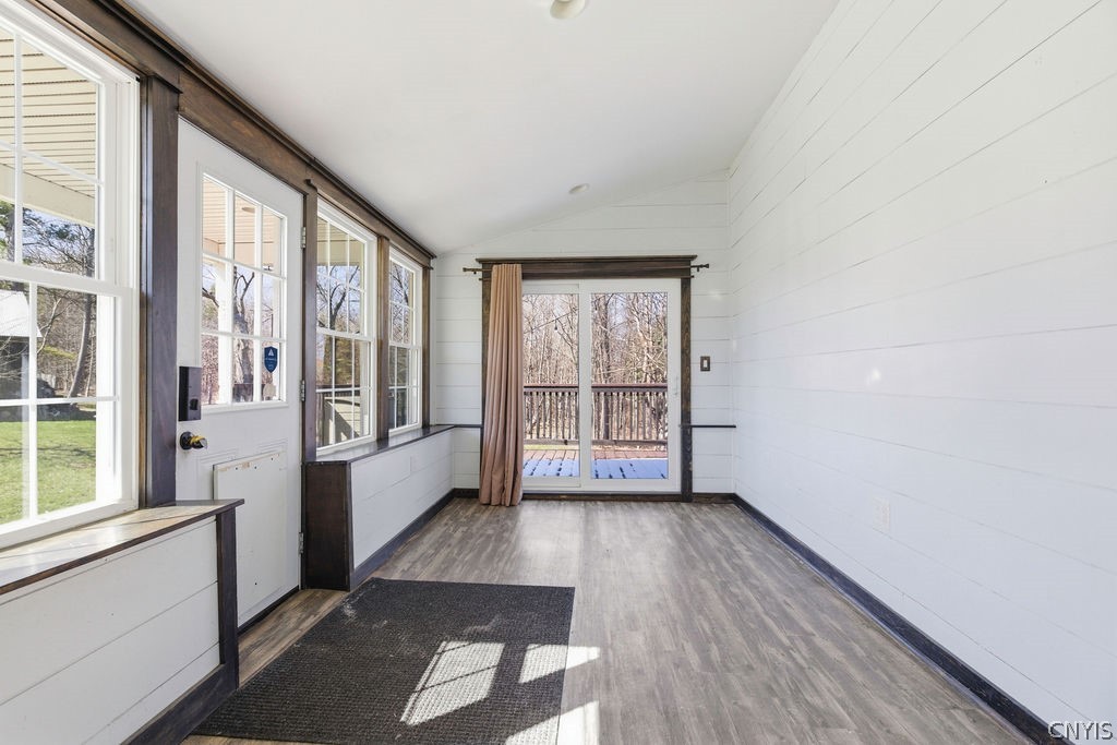 1521 Gunbarrel Road Van Buren, NY 13027 - Photo 29 of 49 Florida room with pellet-stove -- Step through sli