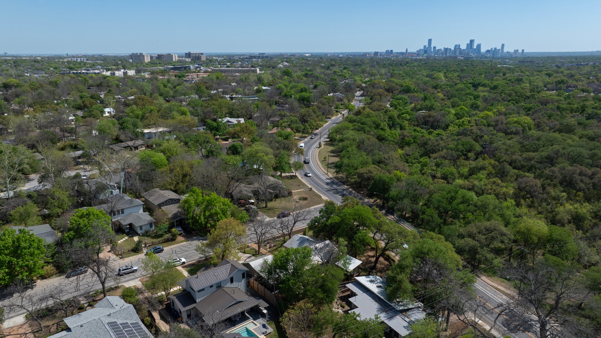 5600 Bull Creek Road Austin, TX 78756 - Photo 29 of 33 an aerial view of a city with lots of residential buildings