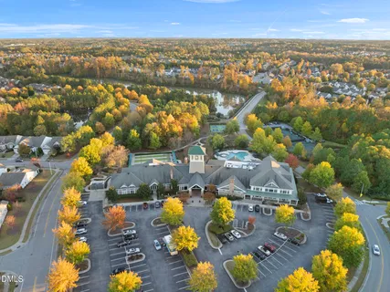 an aerial view of residential house with outdoor space