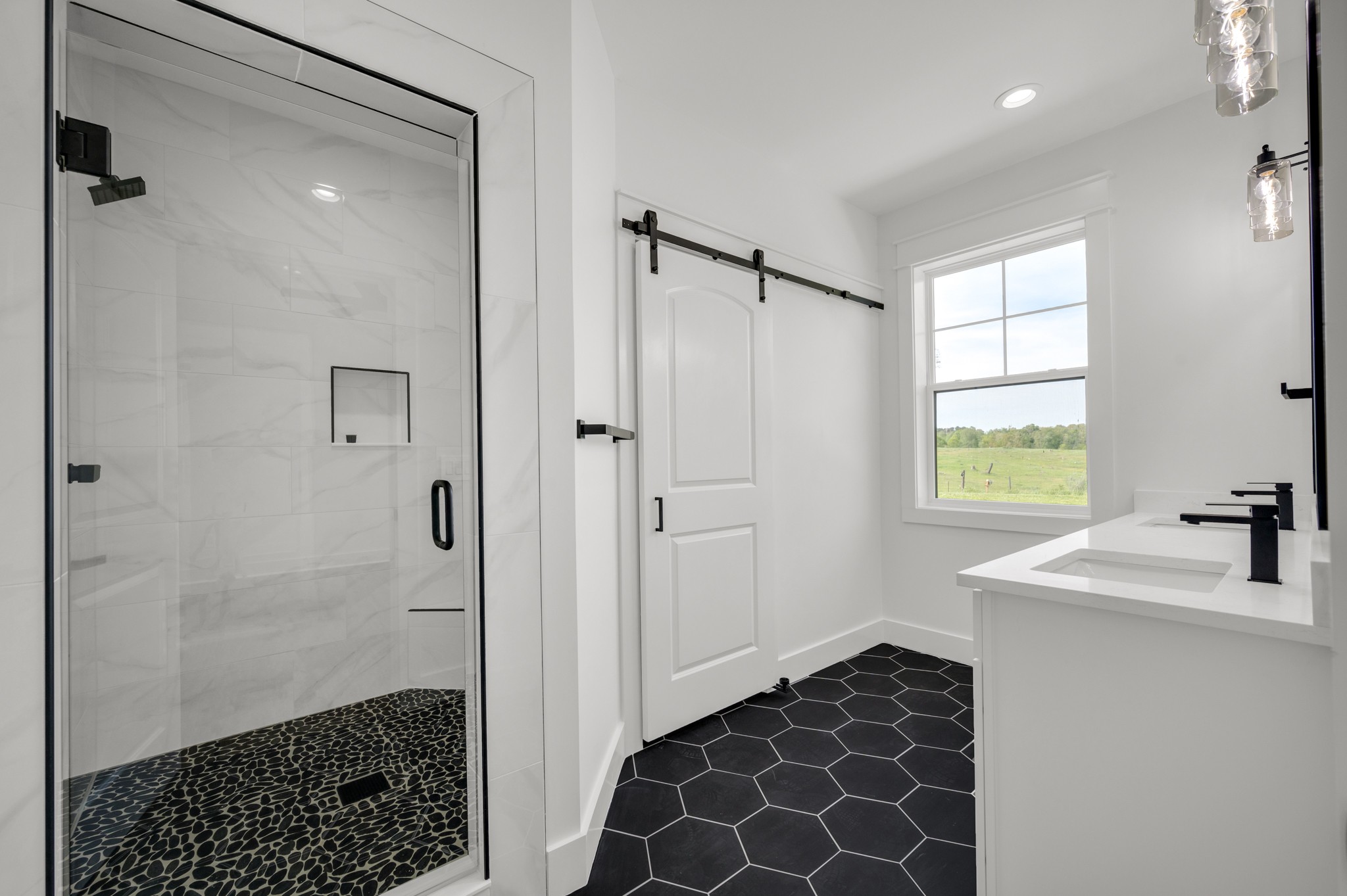 625 Robert Smith Road McMinnville, TN 37110 - Photo 32 of 40 a bathroom with a sink and a shower