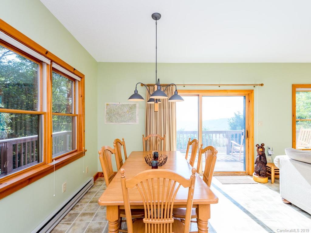 1299 Pine Ridge Road Burnsville, NC 28714 - Photo 9 of 41 a dining room with furniture window and outside view
