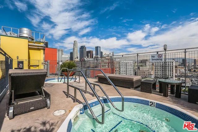 a view of a terrace with chairs