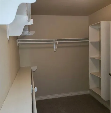 a close view of closet