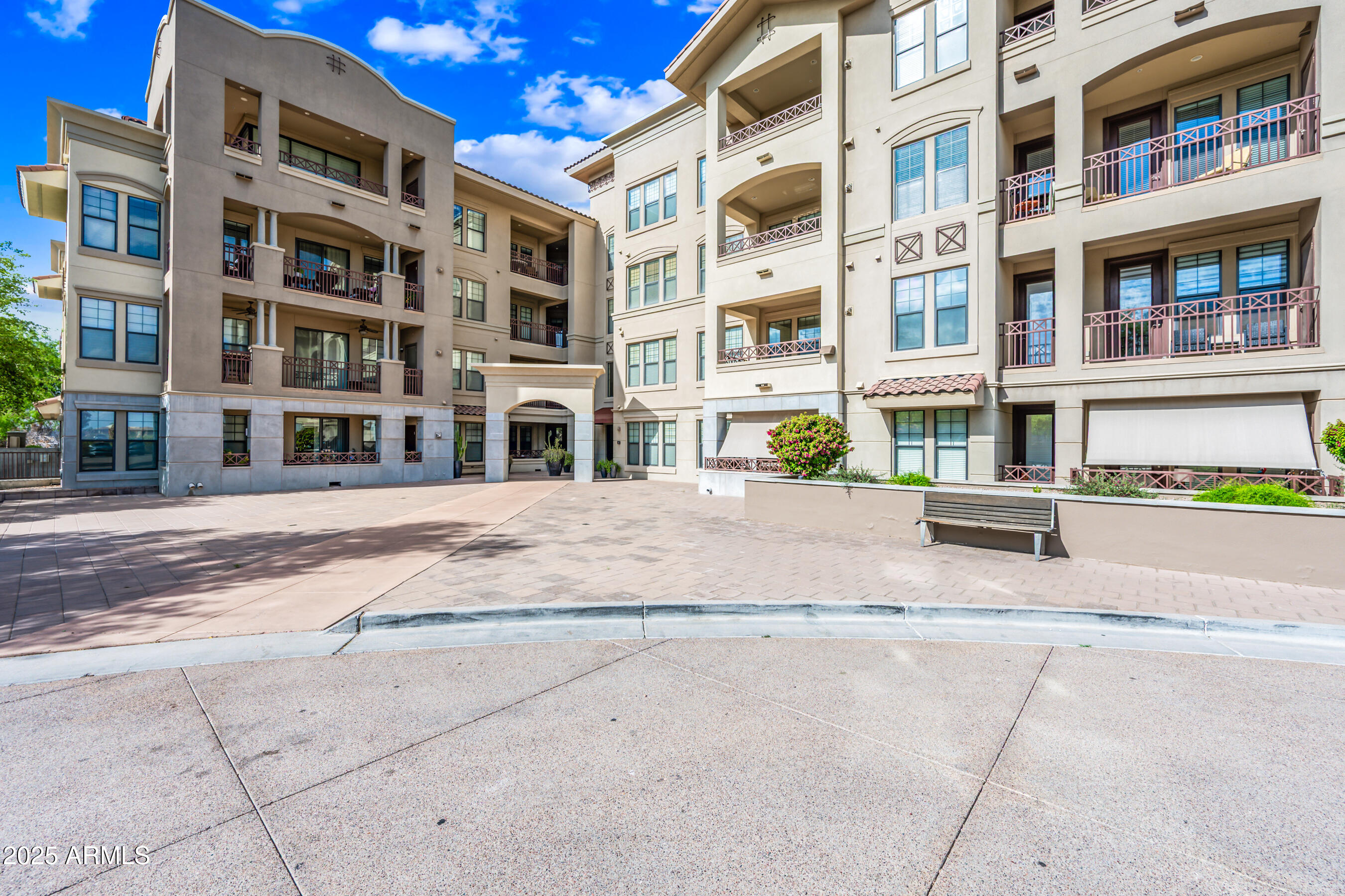 a view of building with a street