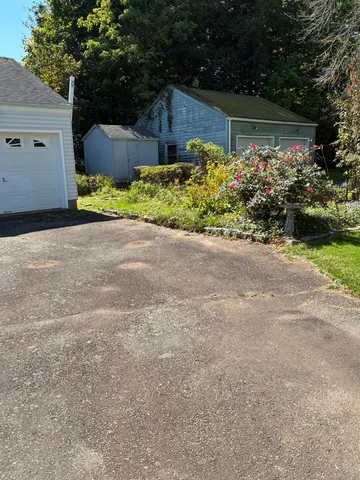 a backyard of a house