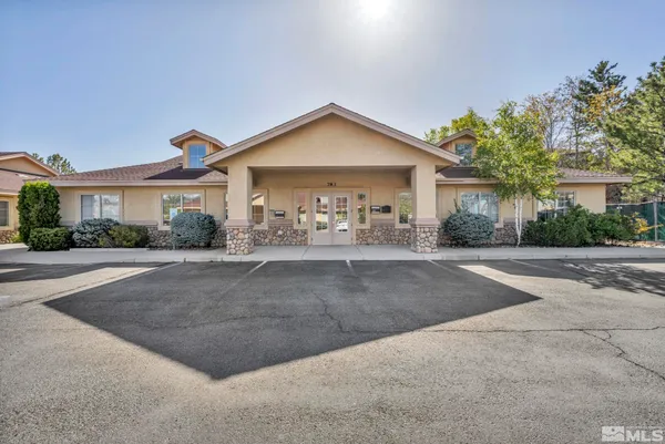 a view of a house with a outdoor space