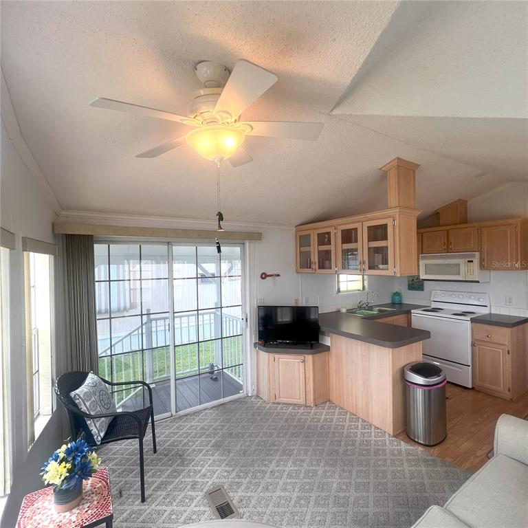 1202 Snook Punta Gorda, FL 33950 - Photo 3 of 33 a kitchen with a stove a sink and a microwave