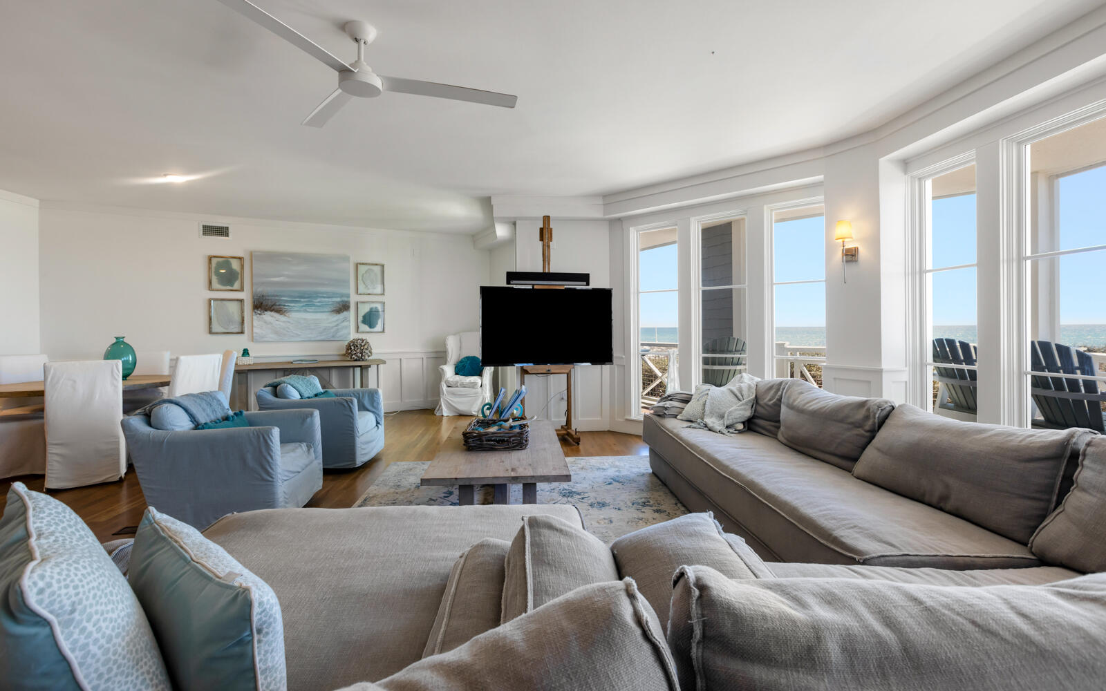 100 Bridge Lane, Unit 214C Inlet Beach, FL 32461 - Photo 11 of 54 a living room with furniture and a flat screen tv