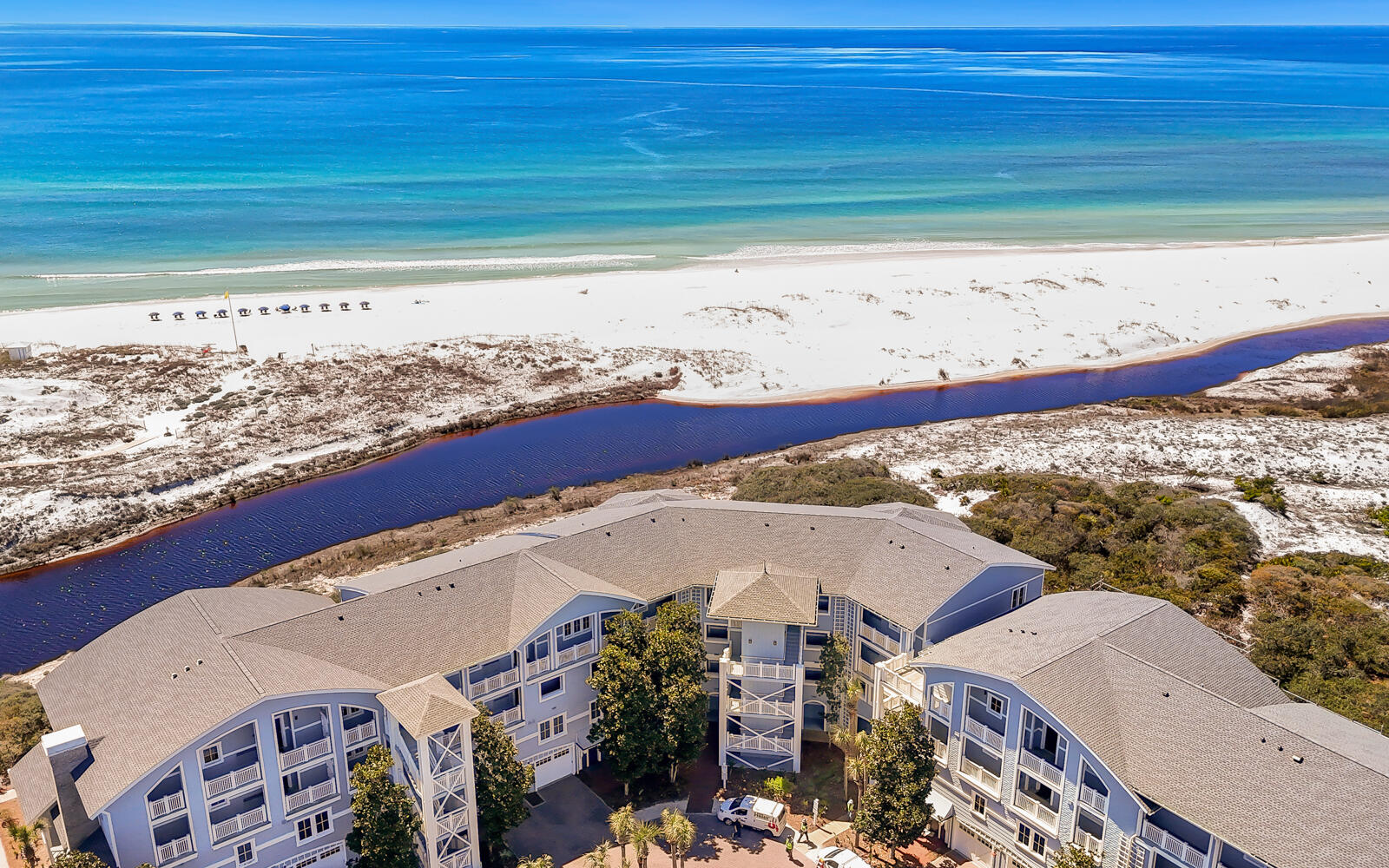 100 Bridge Lane, Unit 214C Inlet Beach, FL 32461 - Photo 6 of 54 a view of a sky from a terrace