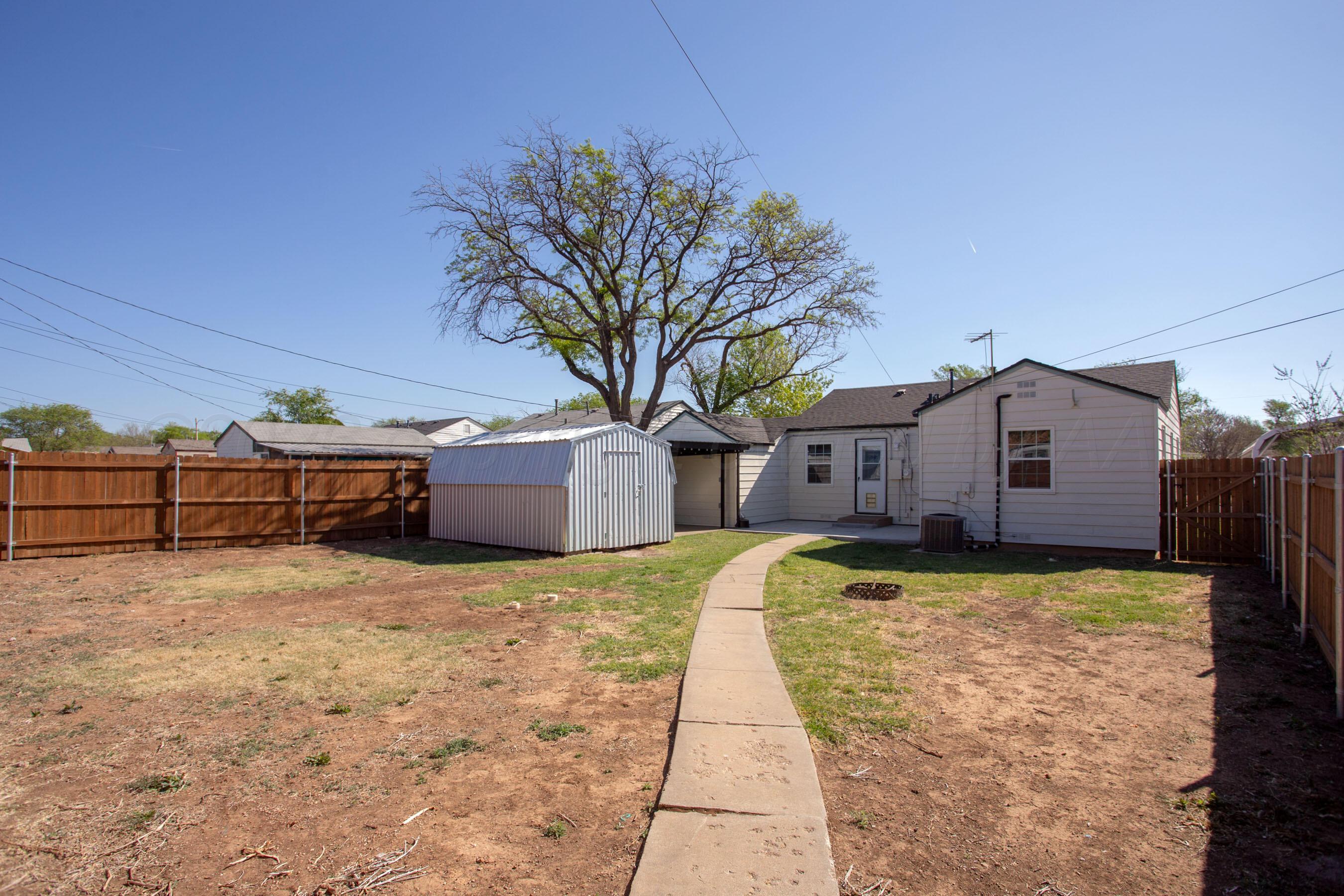 4612 Cline Road Amarillo, TX 79110 - Photo 30 of 40 Back Yard