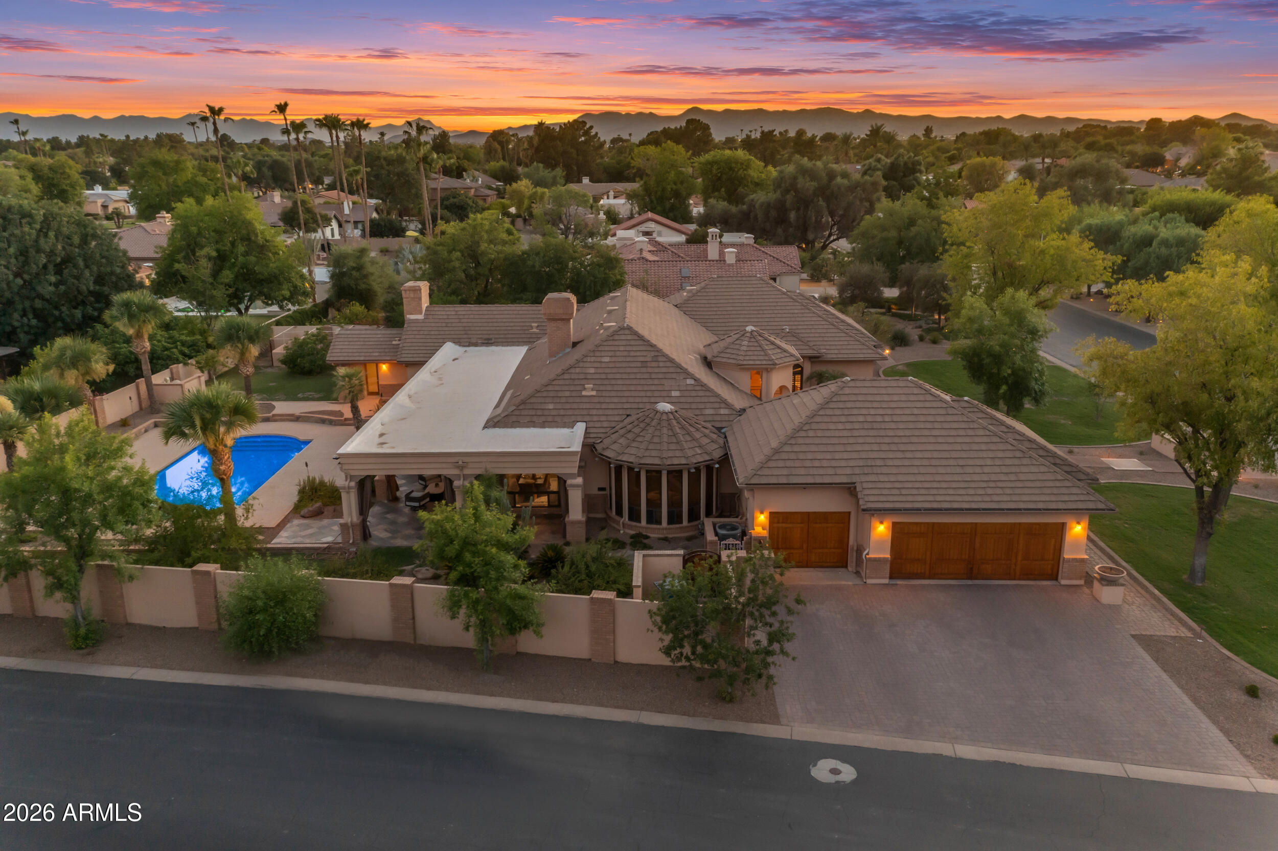 1455 East Colt Road Tempe, AZ 85284 - Photo 1 of 71 Aerial Twilight