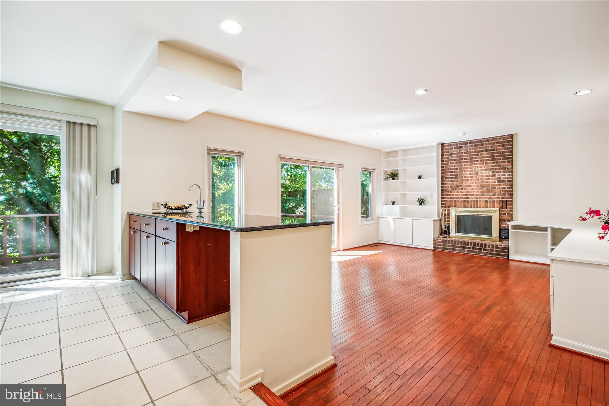 7922 Springer Road Bethesda, MD 20817 - Photo 11 of 58 Kitchen Seamlessly Flows into the Family Room