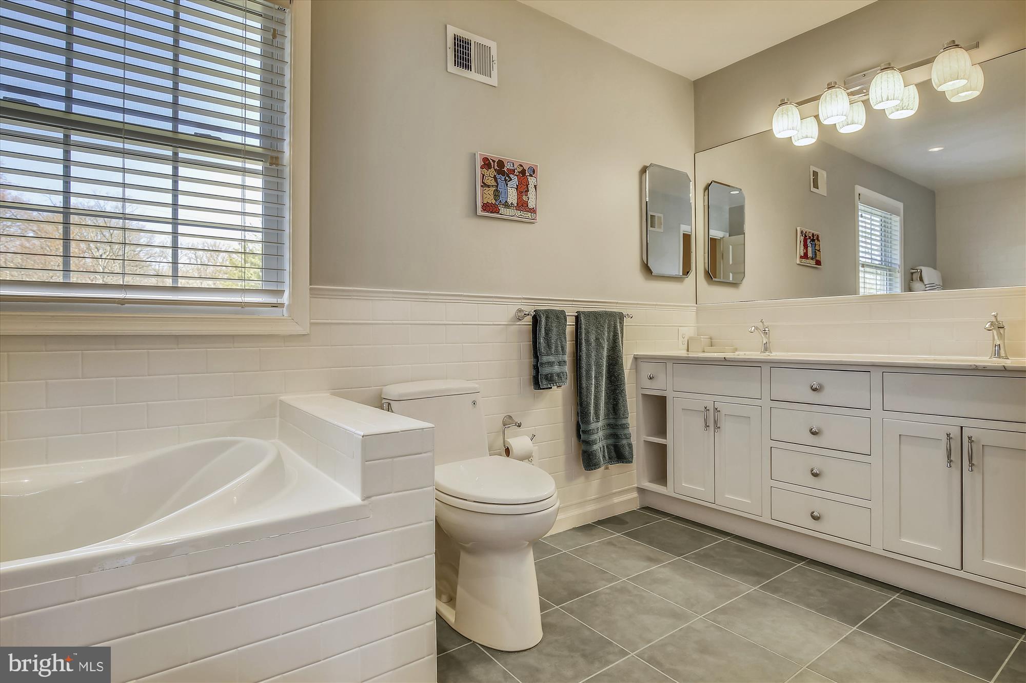 7107 Devonshire Road Alexandria, VA 22307 - Photo 24 of 42 Heated floors, double vanity , jetted soaking tub