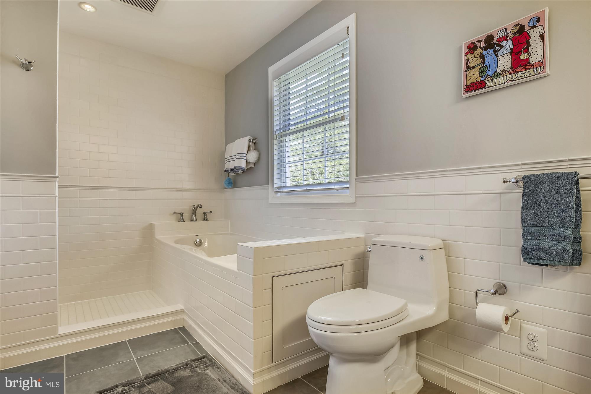 7107 Devonshire Road Alexandria, VA 22307 - Photo 25 of 42 Behind wall, you will find a large walk in shower