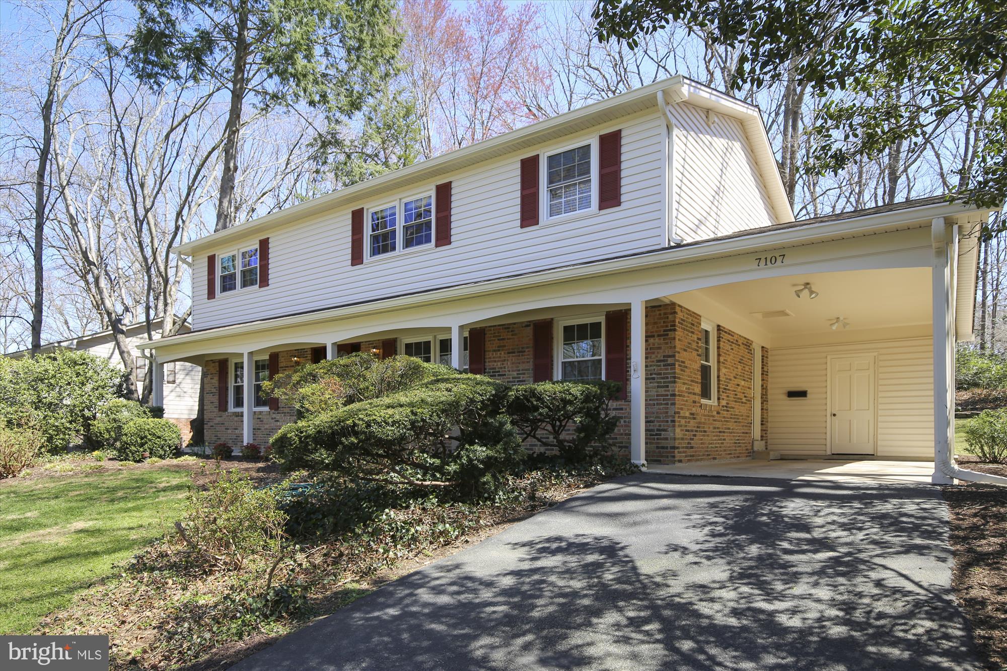 7107 Devonshire Road Alexandria, VA 22307 - Photo 37 of 42 Large driveway and covered carport