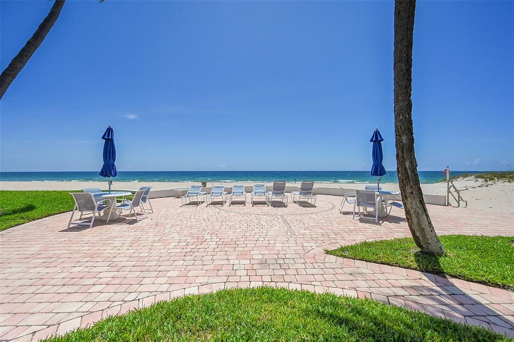 1530 South Ocean Boulevard, Unit 12 Lauderdale-by-the-Sea, FL 33062 - Photo 40 of 81 a view of a terrace with chairs