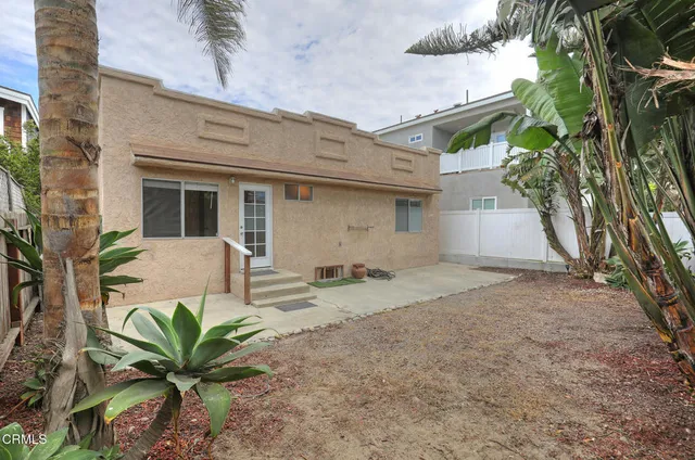 a view of a house with a patio