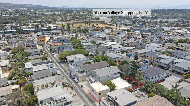 an aerial view of a city