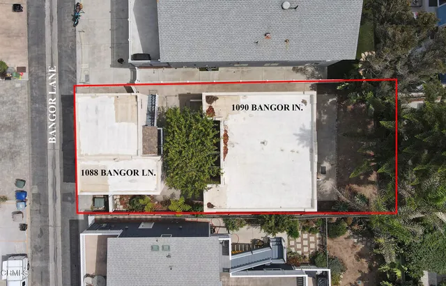 an aerial view of residential building with outdoor space