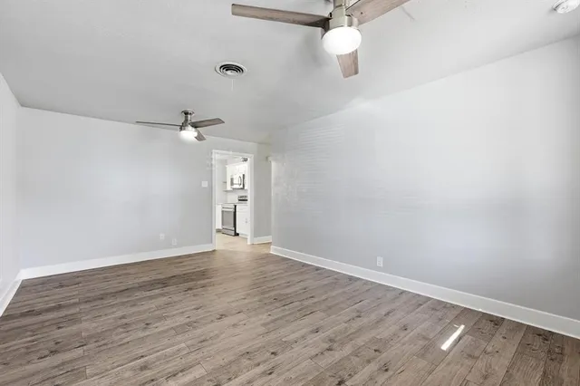 wooden floor in an empty room
