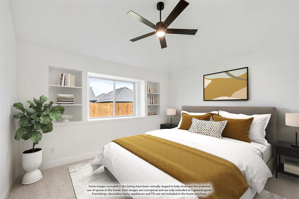 2016 Hickory Chase Lane Anna, TX 75409 - Photo 28 of 35 a bedroom with a bed and a potted plant