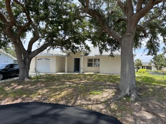 a view of a house with yard and tree s