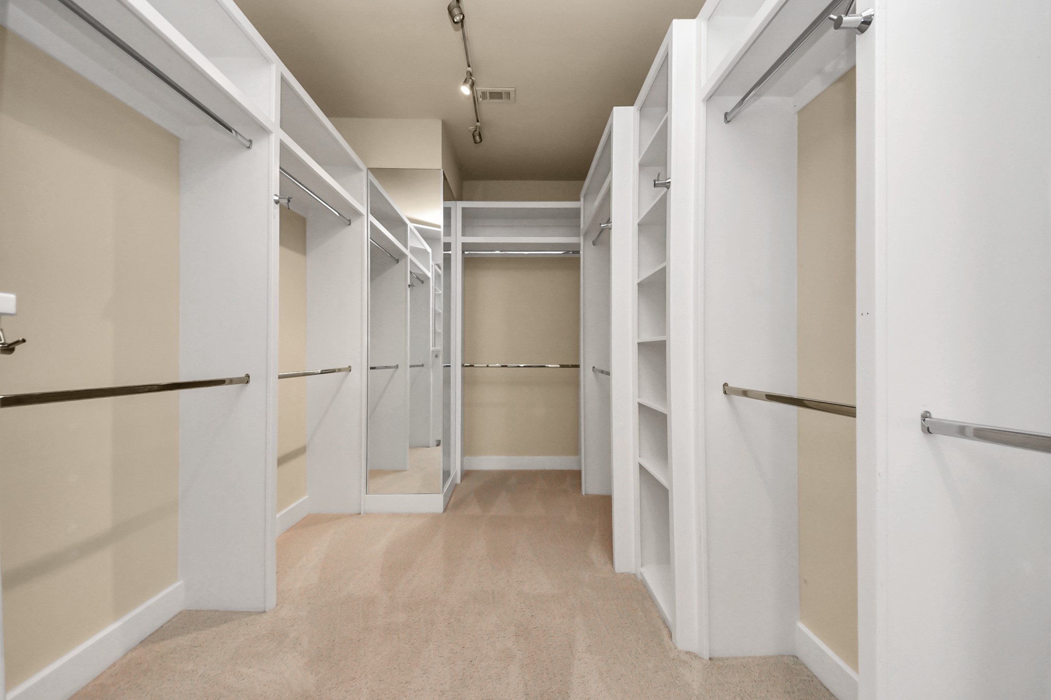 1610 Calumet Street Houston, TX 77004 - Photo 29 of 46 primary bedroom walk in closet, full of racks and organizers
