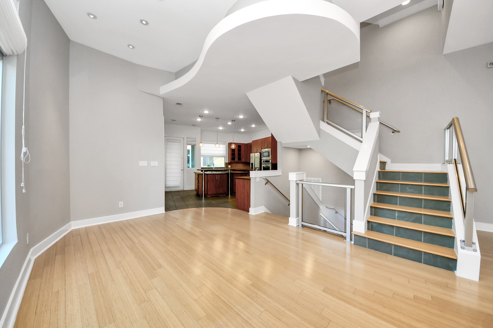 1610 Calumet Street Houston, TX 77004 - Photo 10 of 46 view to kitchen from living room