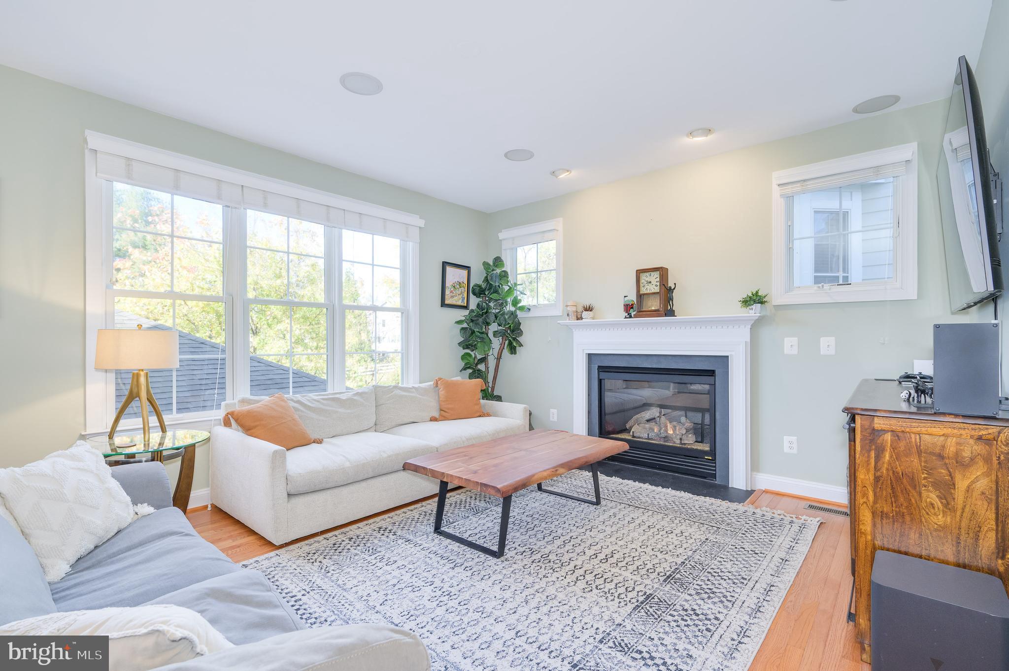 109 Amalfi Court Purcellville, VA 20132 - Photo 19 of 65 a living room with furniture and a fireplace