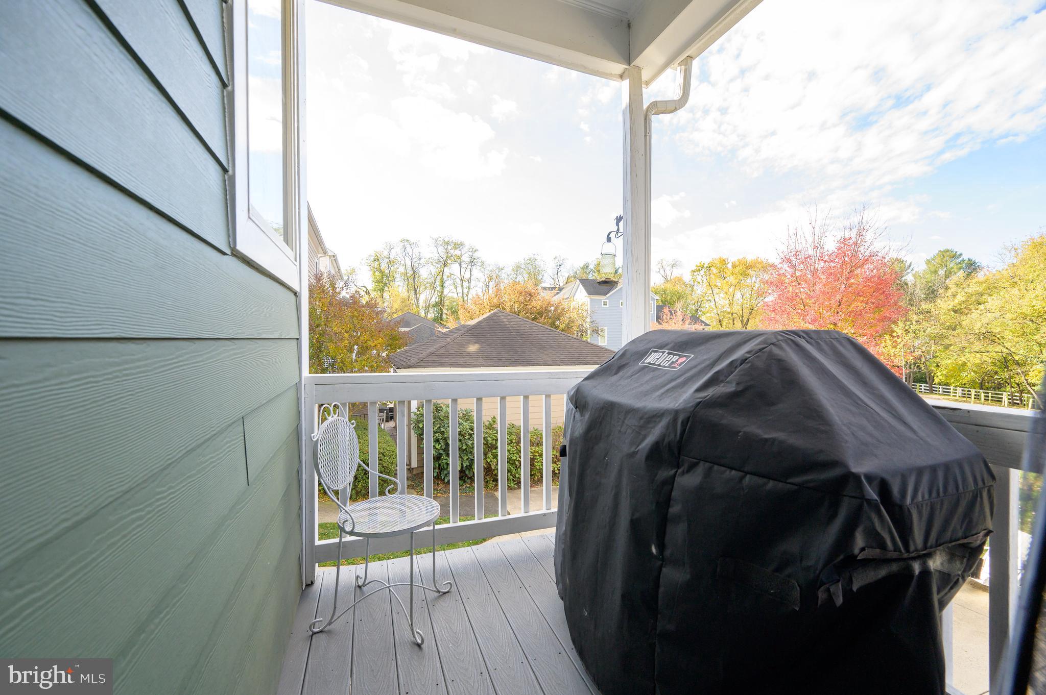 109 Amalfi Court Purcellville, VA 20132 - Photo 48 of 65 a view of balcony with wooden floor