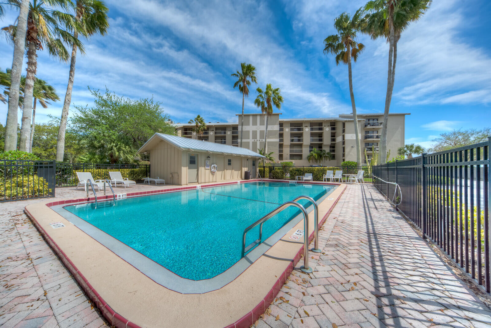 2240 Front Street, Unit 103 Melbourne, FL 32901 - Photo 33 of 37 swimming pool view with a garden space