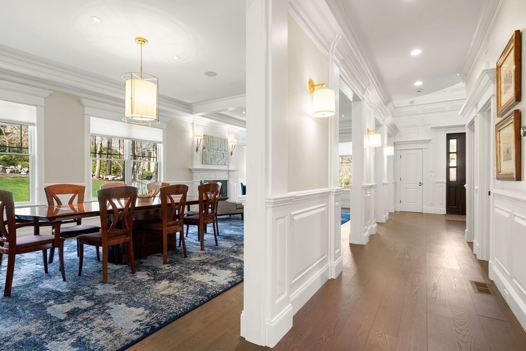 9 Nardell Road Newton, MA 02459 - Photo 14 of 32 a view of a dining area with furniture window and wooden floor